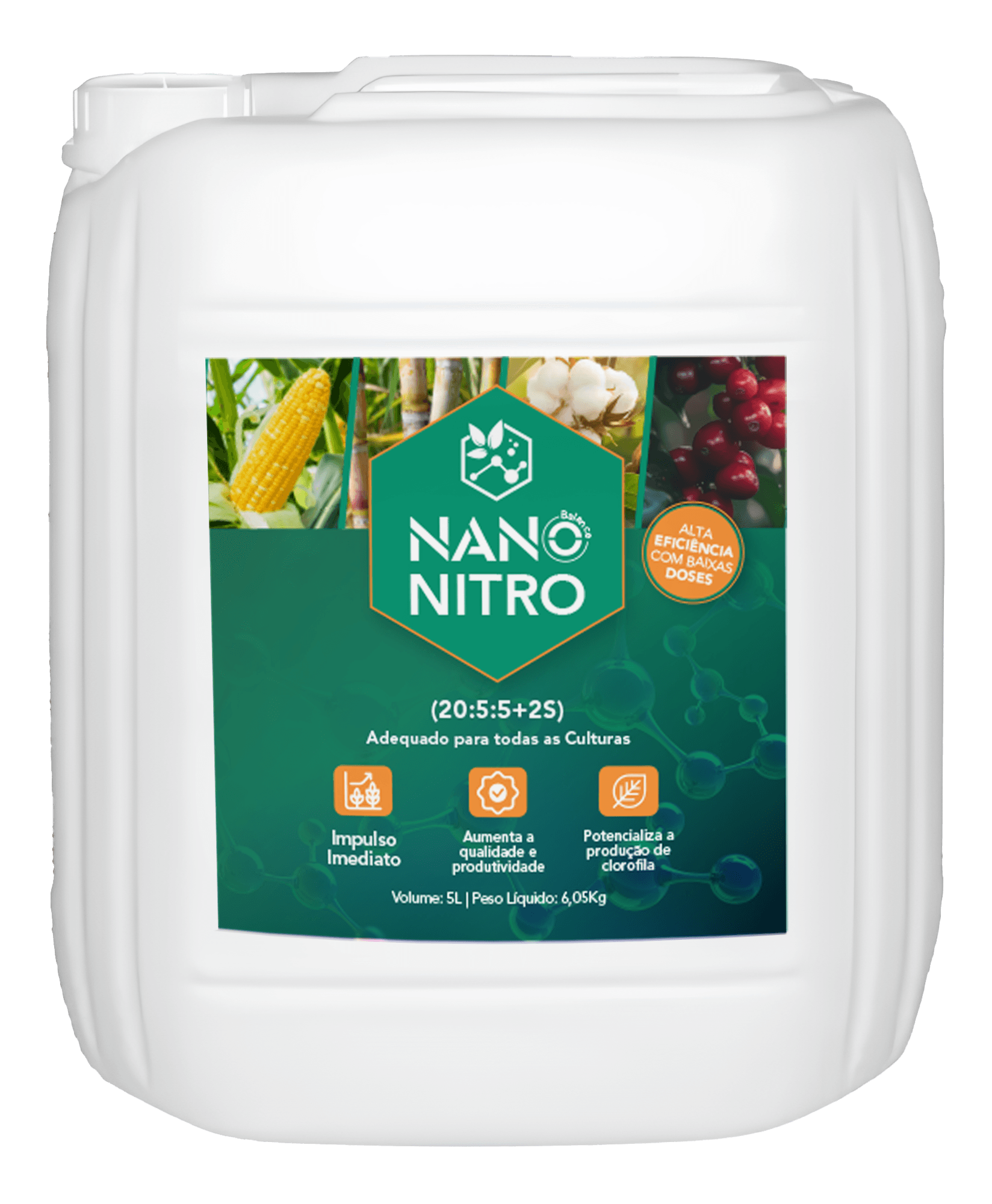 Imagem ilustrativa dos frascos de NANOBALANCE NITRO